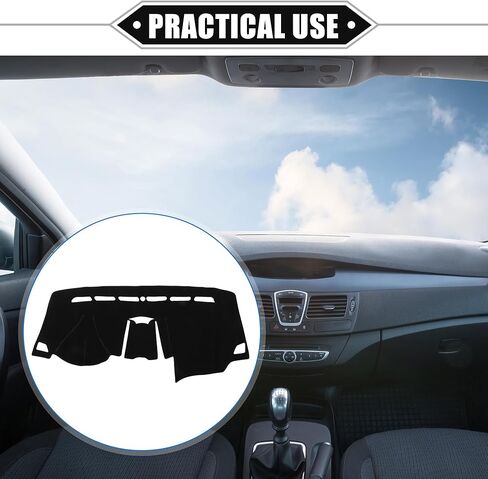 Dashboard Cover Compatible for Ford Edge 2015-2020, Nonslip Polyester Black Dash Cover Mat Dash Board Protector Cover in Saudi Arabia