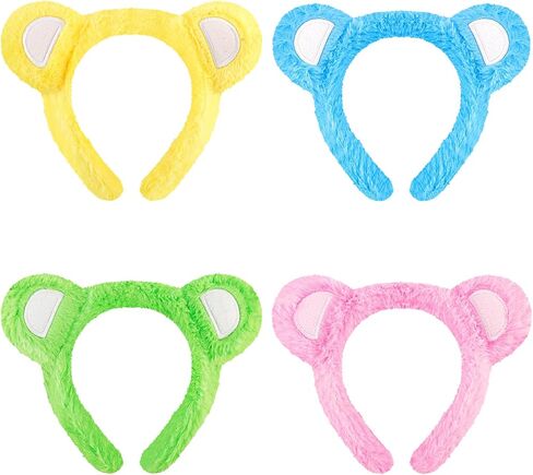 4PCS Colorful Bear Headbands for Women - Ideal for Halloween, Cosplay, Party, Festivals & Daily Fashion in Kuwait