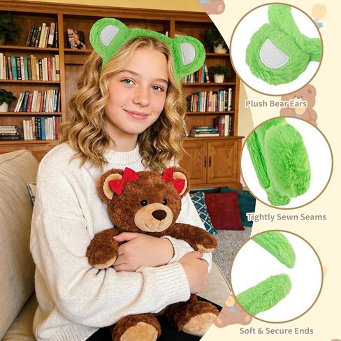 4PCS Colorful Bear Headbands for Women - Ideal for Halloween, Cosplay, Party, Festivals & Daily Fashion in Kuwait