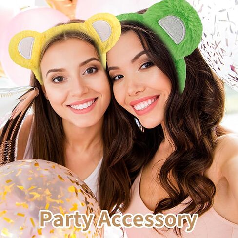 4PCS Colorful Bear Headbands for Women - Ideal for Halloween, Cosplay, Party, Festivals & Daily Fashion in Kuwait