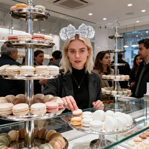 Mouse Ears Headband for Women Velvet Hair Bow White Angle Headwear for Girls & Boys - Sparkle Sequins Hair Bands with Big Mouse Ears Essencial Accessories for Trip (Silver Bow) in Kuwait