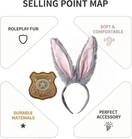 أرنب عيد الفصح عقال آذان أرنب عقال زي الملحقات تأثيري العصابات الشعر in Kuwait