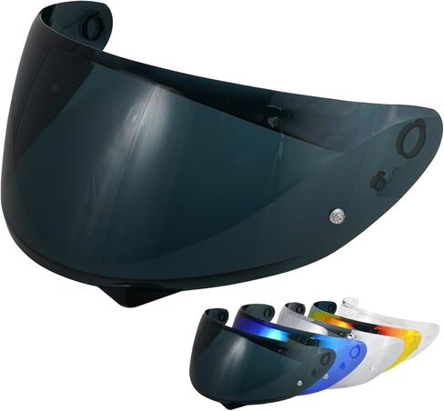 VCOROS HJ-34P Helmet Visor - HJ-34P Helemt Shield Visor Tinted C10 Helmet Visor Face Shield for HJ-34P C10 (Black) in Saudi Arabia