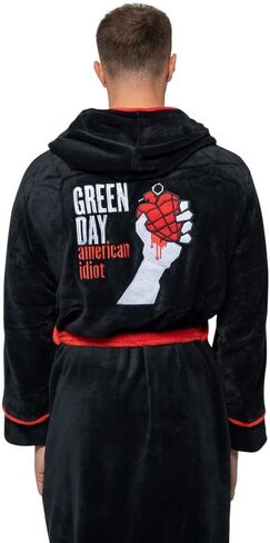 روب حمام American Idiot للرجال من Green Day باللون الأسود in Saudi Arabia