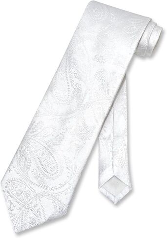 Vesuvio Napoli NeckTie CHARCOAL GREY Color Paisley Design Men's Gray Neck Tie, Charcoal Grey Gray, One Size in Saudi Arabia