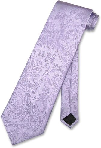 Vesuvio Napoli NeckTie CHARCOAL GREY Color Paisley Design Men's Gray Neck Tie, Charcoal Grey Gray, One Size in Saudi Arabia