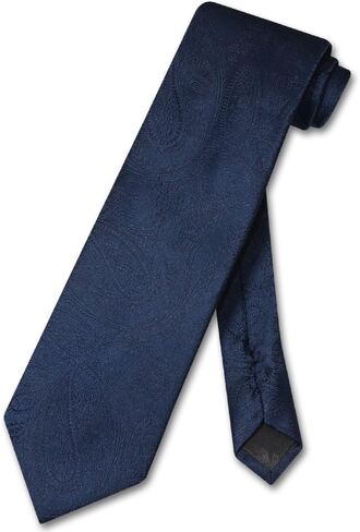 Vesuvio Napoli NeckTie CHARCOAL GREY Color Paisley Design Men's Gray Neck Tie, Charcoal Grey Gray, One Size in Saudi Arabia