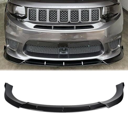 Carbon Fiber Front Lip Compatible with Jeep Grand Cherokee SRT 2014–2021 & Trackhawk 2017-2021, Splitter Spoiler Diffuser Protector Wing Body Kit in Saudi Arabia