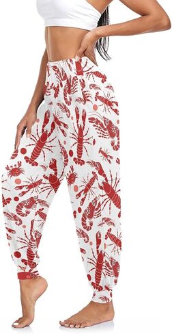 Women Yoga Pants High Waisted Stretch Loose Boho Trousers Sports Dance Harem Pants in Saudi Arabia