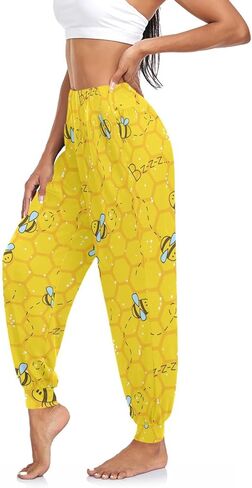 Women Yoga Pants High Waisted Stretch Loose Boho Trousers Sports Dance Harem Pants in Saudi Arabia