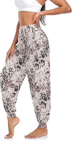 Women Yoga Pants High Waisted Stretch Loose Boho Trousers Sports Dance Harem Pants in Saudi Arabia