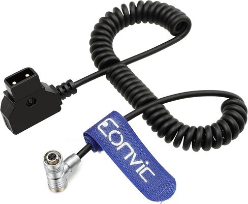 كابل طاقة ملفوف لشاشة Eonvic IKAN Portkeys BM5 BM7 D-Tap إلى الزاوية اليمنى 4 دبوس أنثى (كابل الزاوية اليمنى) in Saudi Arabia