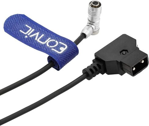 كابل طاقة ملفوف لشاشة Eonvic IKAN Portkeys BM5 BM7 D-Tap إلى الزاوية اليمنى 4 دبوس أنثى (كابل الزاوية اليمنى) in Saudi Arabia