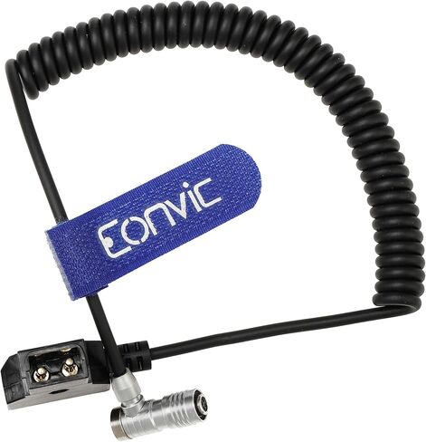 كابل طاقة ملفوف لشاشة Eonvic IKAN Portkeys BM5 BM7 D-Tap إلى الزاوية اليمنى 4 دبوس أنثى (كابل الزاوية اليمنى) in Saudi Arabia