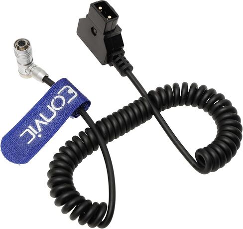 كابل طاقة ملفوف لشاشة Eonvic IKAN Portkeys BM5 BM7 D-Tap إلى الزاوية اليمنى 4 دبوس أنثى (كابل الزاوية اليمنى) in Saudi Arabia