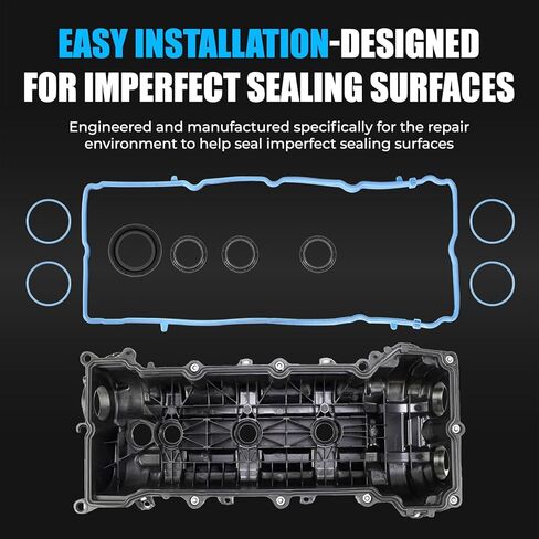 VS50805R Valve Cover & Intake Manifold Gasket Set Compatible with Chrysler 200 300 Dodge Challenger Charger Durango Jeep Cherokee Wrangler (+Intake Manifold Gasket Set) in Saudi Arabia