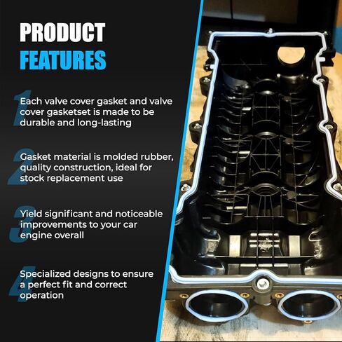 VS50805R Valve Cover & Intake Manifold Gasket Set Compatible with Chrysler 200 300 Dodge Challenger Charger Durango Jeep Cherokee Wrangler (+Intake Manifold Gasket Set) in Saudi Arabia