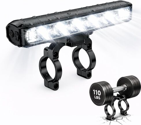 AKALATE 1200 Lumens Bike Lights for Night Riding, USB C Rechargeable Bicycle Light, 4 Modes Aluminium Alloy Mountain Road Bike Headlight, IPX4 Waterproof 360° Rotatable LED Bike Front Light in Kuwait