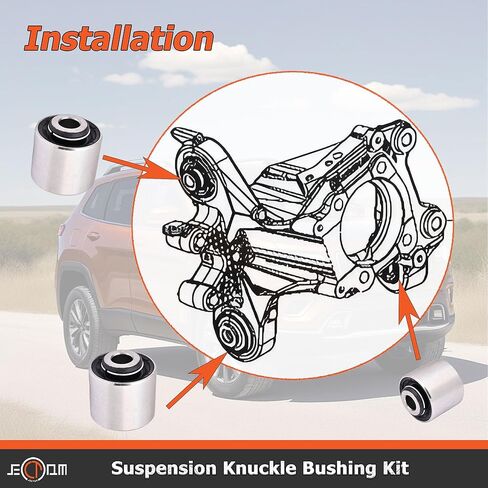 Suspension Knuckle Bushing Kit Compatible with Jeep Cherokee 2014-2023 Replace for 5090070AB 5090071AB Rear Suspension Knuckle Bush Kit in Saudi Arabia