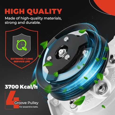 ضاغط مكيف هواء متوافق مع 2019-2024 Volkswagen Jetta GTI، Arteon، Golf Alltrack R SportWagen، Taos، ويناسب 2015-2024 Audi A3، Q3، S3، TT Quattro، قطعة بديلة # 41194NEW، 198507 in Kuwait