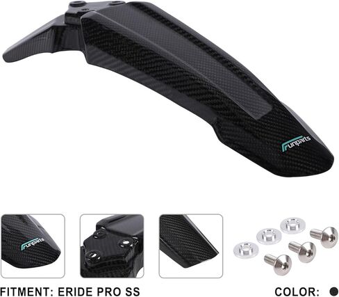 حاجز أمامي من ألياف الكربون لـ E-Ride Pro SS S SR، واقي الطين من ألياف الكربون الفاخر لـ Eride Pro SS 2.0 3.0 لمسة نهائية لامعة خفيفة الوزن وسهلة التركيب in Saudi Arabia