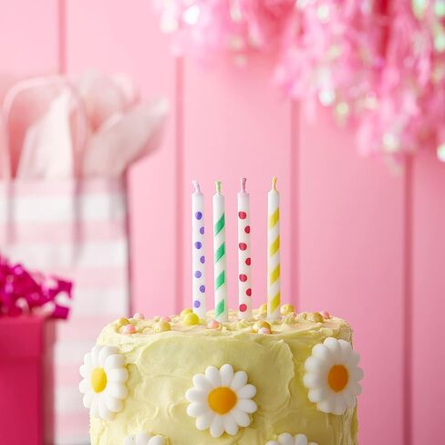 شموع لهب بألوان الباستيل المطبوعة من Celebrate It، 12 عبوة: 12 قيراط. (144 المجموع) in Saudi Arabia