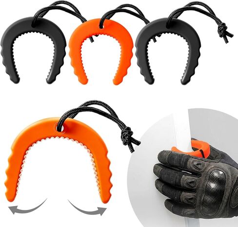 3 Pack First Responder Door Stop - Heavy Duty Emergency Door Wedge - Non-Slip Entry Tool for Law Enforcement, Police, Firefighters & EMS - Compact Safety Jammer (2 Black & 1 Orange) in Saudi Arabia