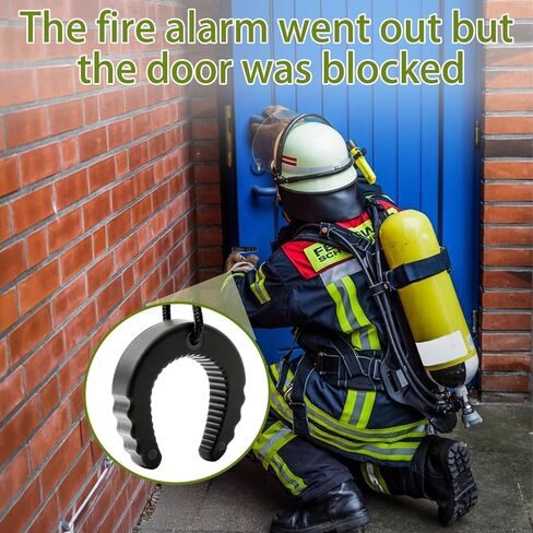 3 Pack First Responder Door Stop - Heavy Duty Emergency Door Wedge - Non-Slip Entry Tool for Law Enforcement, Police, Firefighters & EMS - Compact Safety Jammer (2 Black & 1 Orange) in Saudi Arabia