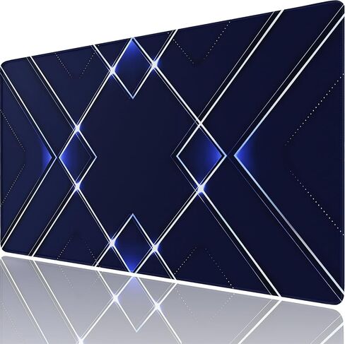 Large Gaming Mouse Pad, 31.5" x 15.7" Extended Computer Keyboard Mousepad with Non-Slip Rubber Base, Stitched Edge, Waterproof Fabric XXL Big Long Laptop Pad for Gamer, Office, Home, Waves in Saudi Arabia