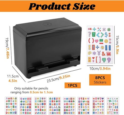 MAYIT Plastic Pencil Dispenser – Teacher Must-Have Desk Organizer, Holds Bulk Pencils & Straws for Classroom, Home, Restaurant in Kuwait