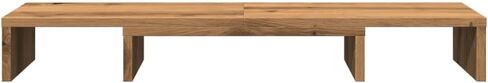 vidaXL Monitor Stand Riser Adjustable Artisian Oak 31.5x9.4x4.1 Engineered Wood in Kuwait