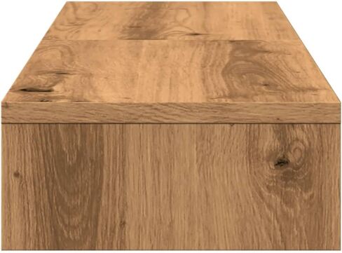 vidaXL Monitor Stand Riser Adjustable Artisian Oak 31.5x9.4x4.1 Engineered Wood in Kuwait