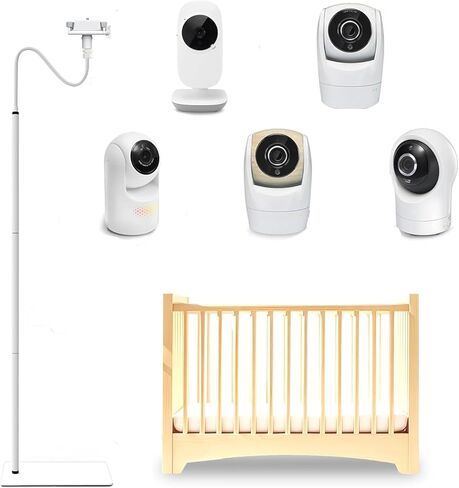 حامل أرضي لمراقبة الأطفال بارتفاع 86 بوصة متوافق مع Vtech VM819، VM901، Advanced HQ Max، RM7764HD، RM5467HD - ارتفاع قابل للتعديل، بعيدًا عن متناول الأطفال، حامل كاميرا آمن معزز in Kuwait