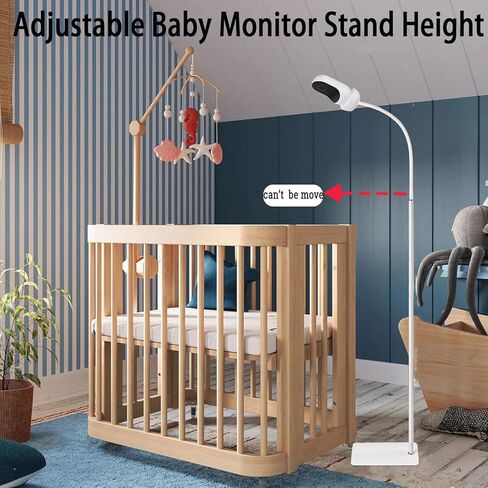 حامل أرضي لمراقبة الأطفال بارتفاع 86 بوصة متوافق مع Vtech VM819، VM901، Advanced HQ Max، RM7764HD، RM5467HD - ارتفاع قابل للتعديل، بعيدًا عن متناول الأطفال، حامل كاميرا آمن معزز in Kuwait