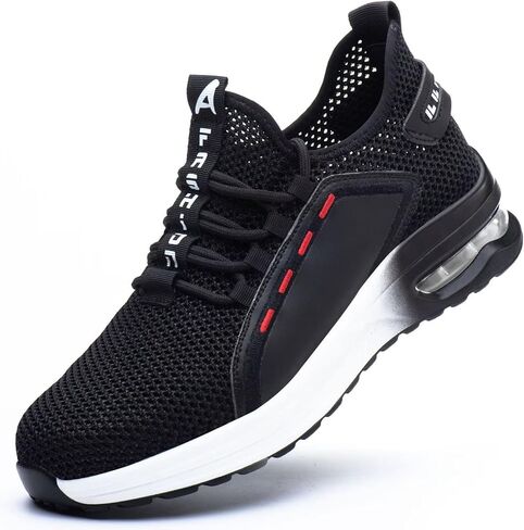 Steel Toe Work Shoes for Men Nonslip Lightweight Work Boots Breathable Safety Shoes Construction Industrial Sneakers in Saudi Arabia