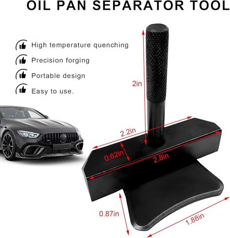 Oil Pan Separator Tool, Engine Transmissions RTV Sealant Removal Tool, Metal Scraper for Removing Oil Pan Gasket, Automotive Gasket Separator for Engine/Transmission Pans in Kuwait