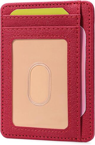 Slim Front Pocket Wallet for Men Women RFID Blocking Minimalist Credit Card Holder Wallet in Kuwait