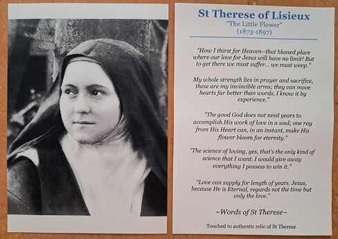 Saint Therese relic locket in Saudi Arabia