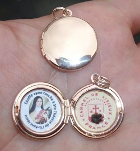 Saint Therese relic locket in Saudi Arabia