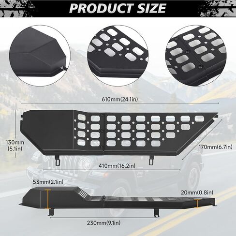صندوق تخزين جيب معدني للباب الأمامي لسيارة جيب رانجلر JL JLU 4XE و2020-2025 جيب جلاديتور JT، غير مناسب لمقاعد الطاقة، ملحقات توسيع تخزين الباب الداخلي قطعتان in Kuwait
