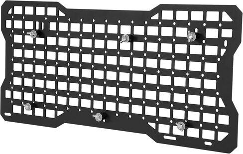 Tailgate Tactical Molle Panel Rear Door Cargo Organizer W/3 Storage Bag Compatible with 2007-2022 Jeep Wrangler JK JL Interior Storage Plate Racks Aluminium in Saudi Arabia