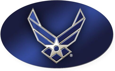 CafePress U.S. Air Force Logo Detailed Oval Car Magnet, Euro Oval Bumper Magnet in Saudi Arabia