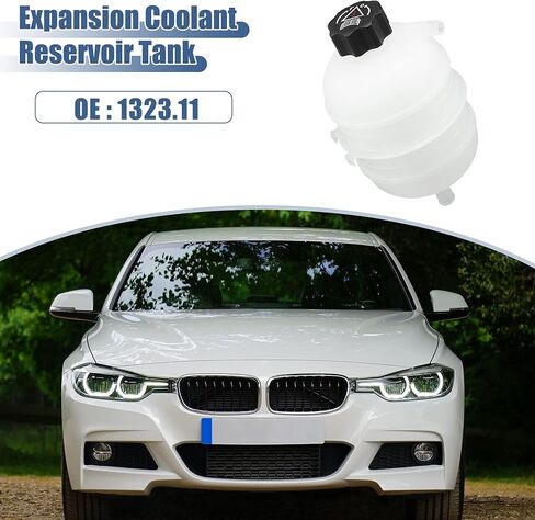 X AUTOHAUX Radiator Coolant Expansion Header Tank Bottle with Cap for Peugeot 206 CC 1.6 81Kw 110HP 1587CC Convertible 2001-2008 1323.11 in Saudi Arabia