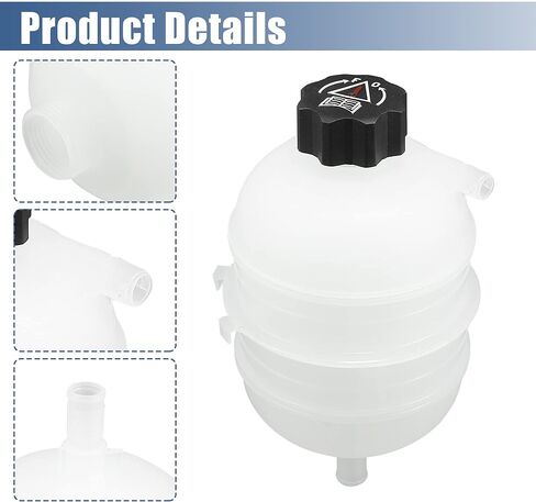 X AUTOHAUX Radiator Coolant Expansion Header Tank Bottle with Cap for Peugeot 206 CC 1.6 81Kw 110HP 1587CC Convertible 2001-2008 1323.11 in Saudi Arabia