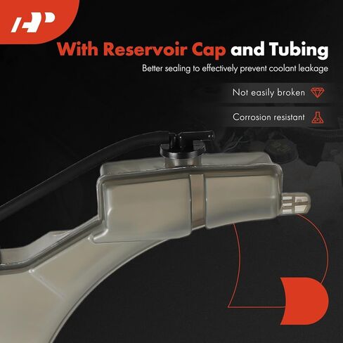 A-Premium Engine Coolant Overflow Recovery Reservoir Tank [with Cap & Hose] Compatible with Mazda CX-9 CX9 2016-2023, 2.5L - Right Side in Saudi Arabia