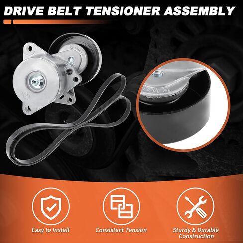 90K-38284B Serpentine Belt Drive Tensioner Kit for Nissan Altima 2007-2013 2.5L L4 Complete Drive Belt Tensioner Component Kit 38284 6PK2235 in Saudi Arabia