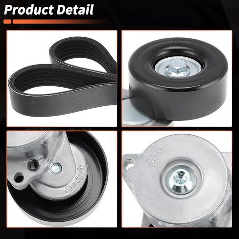 90K-38284B Serpentine Belt Drive Tensioner Kit for Nissan Altima 2007-2013 2.5L L4 Complete Drive Belt Tensioner Component Kit 38284 6PK2235 in Saudi Arabia