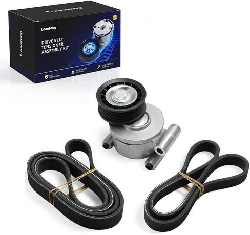 Belt Tensioner Serpentine Belt Kit for Mazda 3, for 3 Sport, L4 2.0L, 2004 2005 2006 2007 2008 2009, 38357, 305625, 49397, 89564, 89625, 999186, 999186A, L37215980 in Saudi Arabia