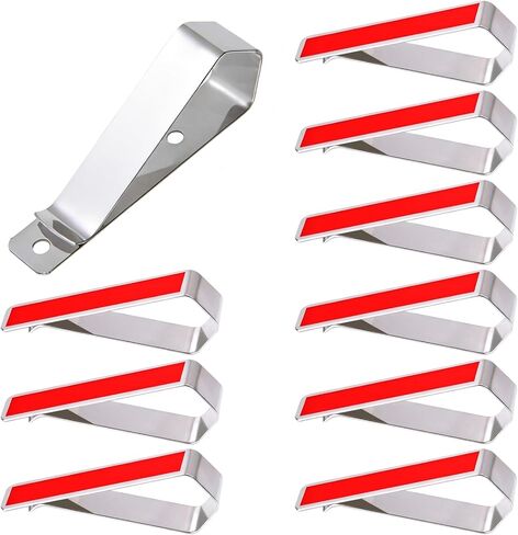 10-Pack Stainless Steel Clips, Duty Stainless Steel Mounting Kit for Sun Visor, DIY Photo Frame Holder for Car, Home & Office, Strong Hold for Custom Displays & Decor in Saudi Arabia
