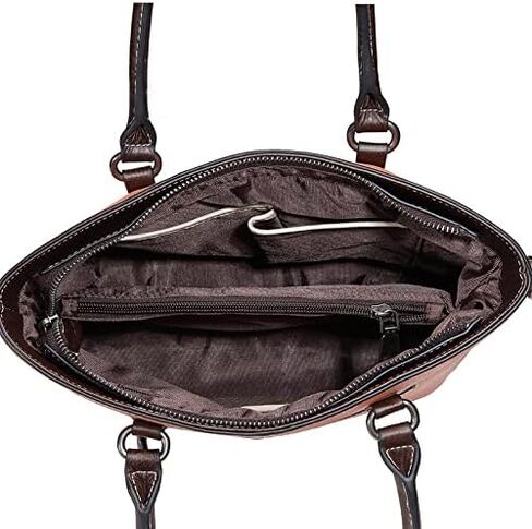 Women's Genuine Leather Top Handle Satchel Convertible to Crossbody Bag for Work or Travel in Saudi Arabia